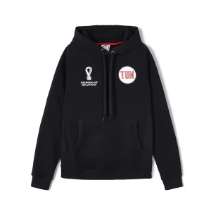 2022 WORLD CUP TUNISIA BLACK HOODIE - MEN'S