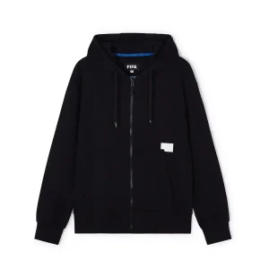 FIFA ESSENTIALS LOGO BLACK ZIP HOODIE - MEN'S