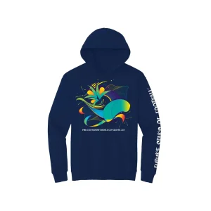 FIFA U-20 WOMEN'S WORLD CUP COLOMBIA 2024? BLUE GRAPHIC FLOW HOODIE - UNISEX